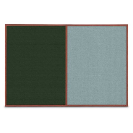 United Visual Products Slim Style Indoor Enclosed Corkboard, 42 UVRDS42SBH-BRONZE-BUFF